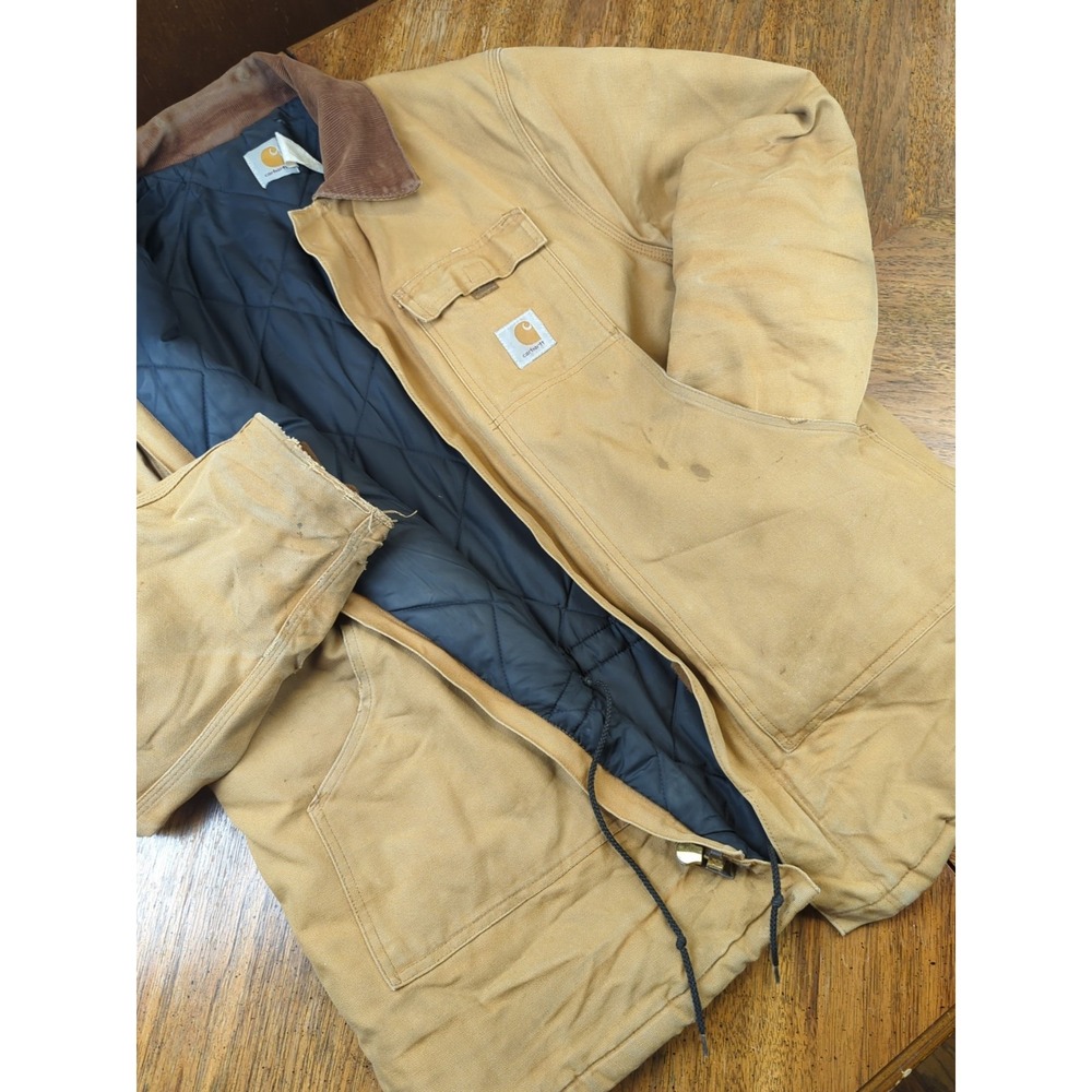 Carhartt Jacket Artic Size XXL ? Hamilton Brown Thrashed Distressed Chore Jacket